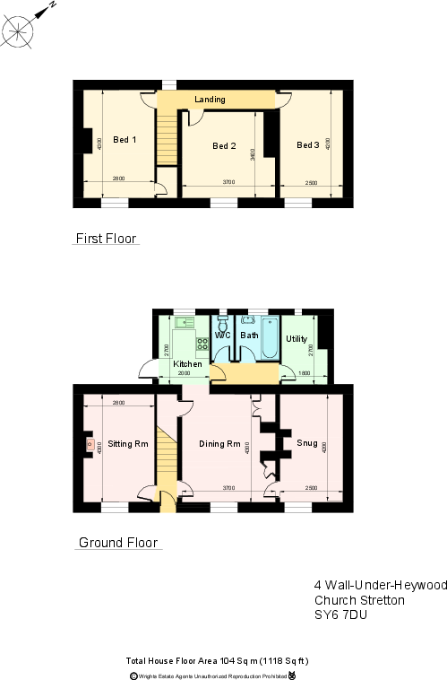 Wall Under Heywood, Shropshire floorplan