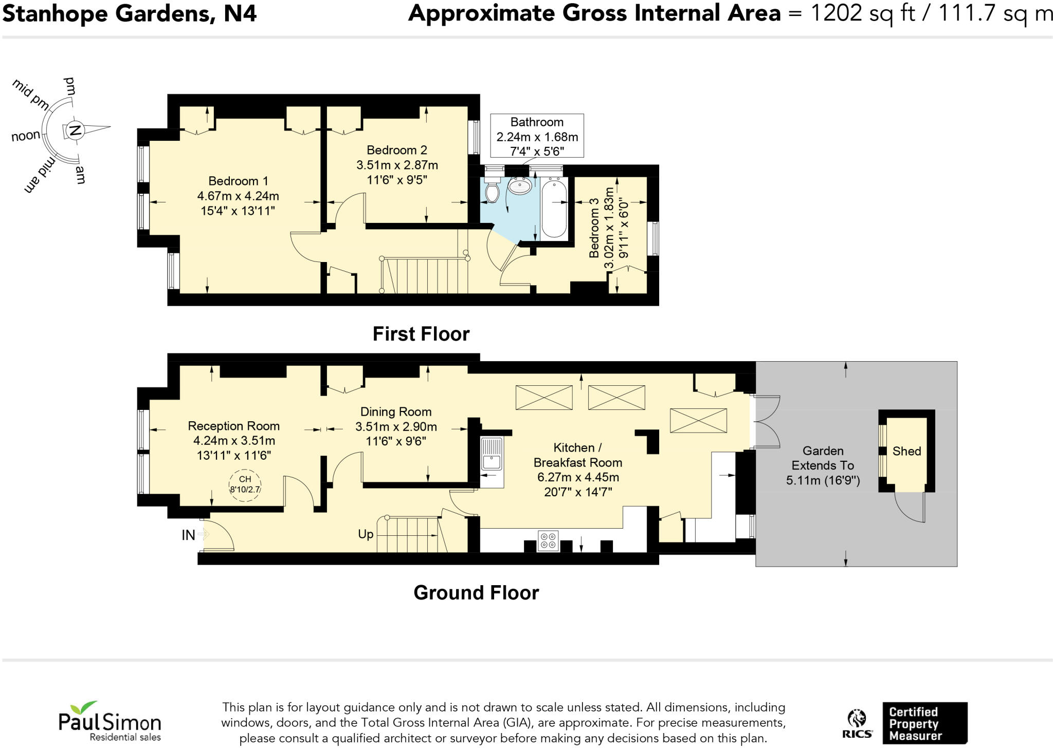 Stanhope Gardens, London, N4 floorplan