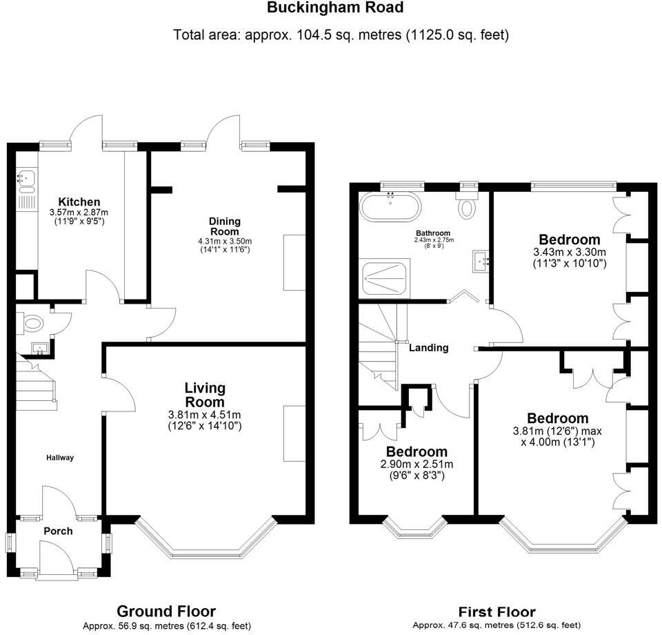 Buckingham Road, Wanstead floorplan