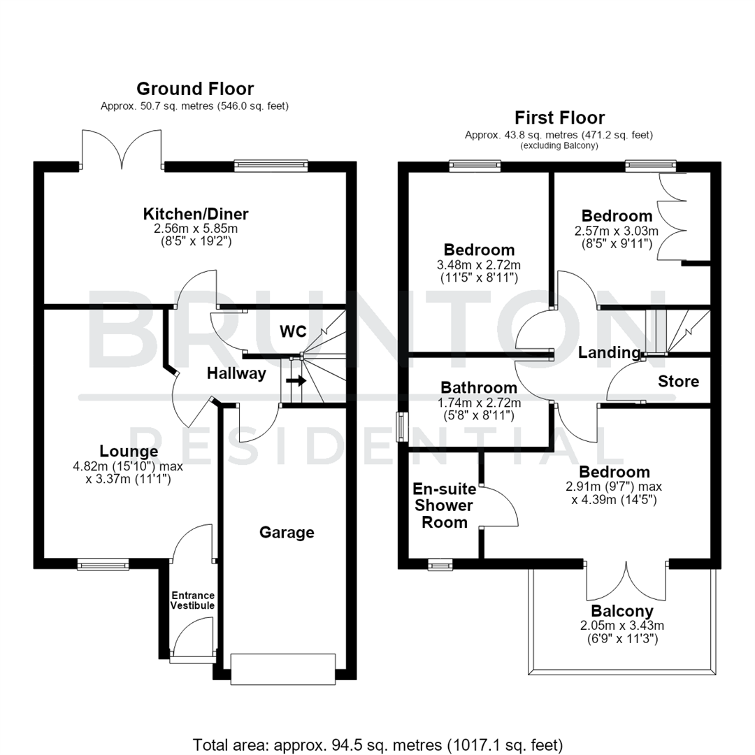 Lynemouth Way, Great Park, NE13 floorplan