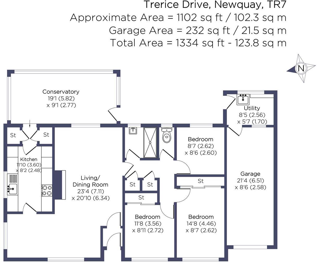 Trerice Drive, Newquay floorplan