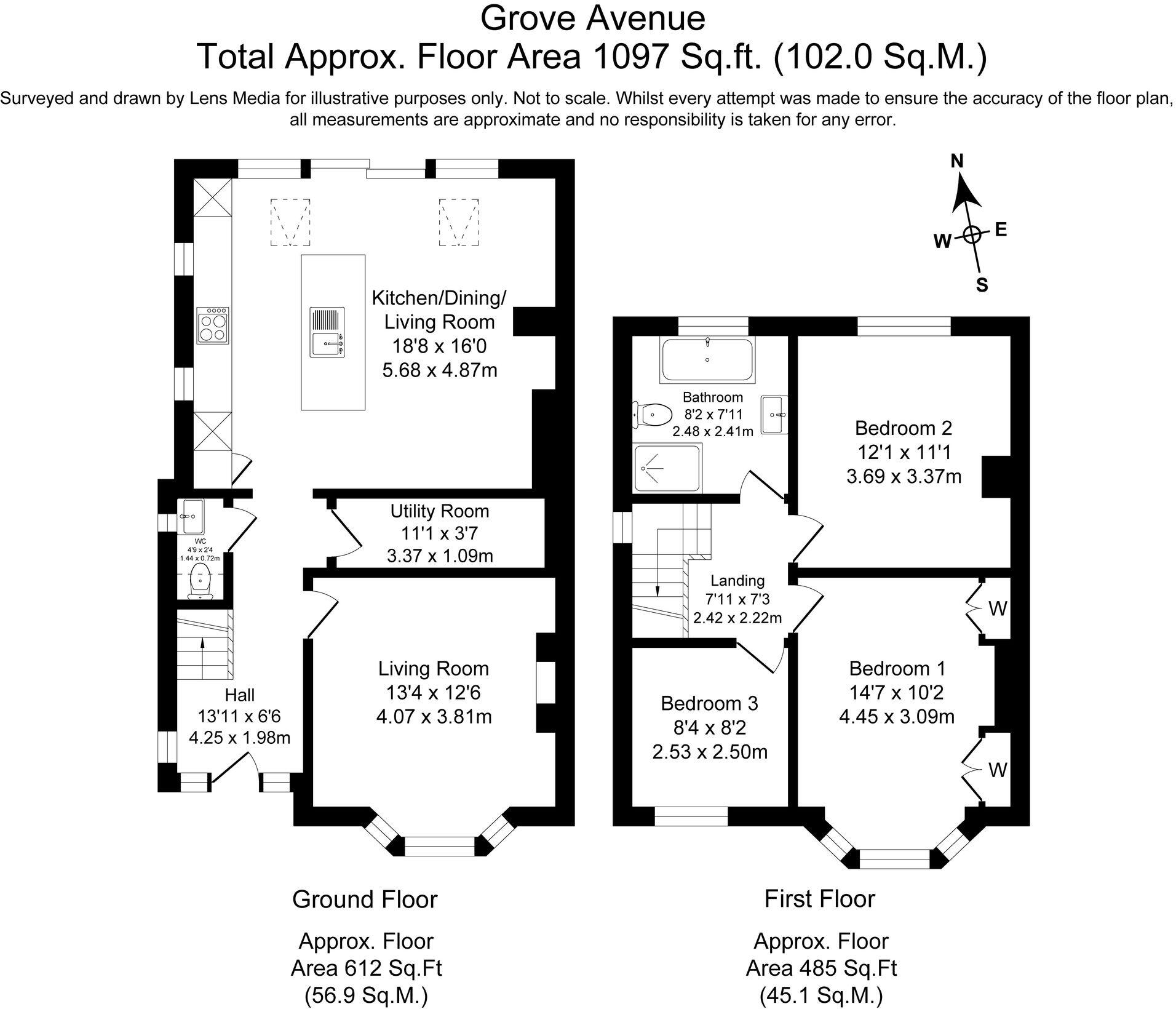 Grove Avenue, Vicars Cross, CH3 floorplan