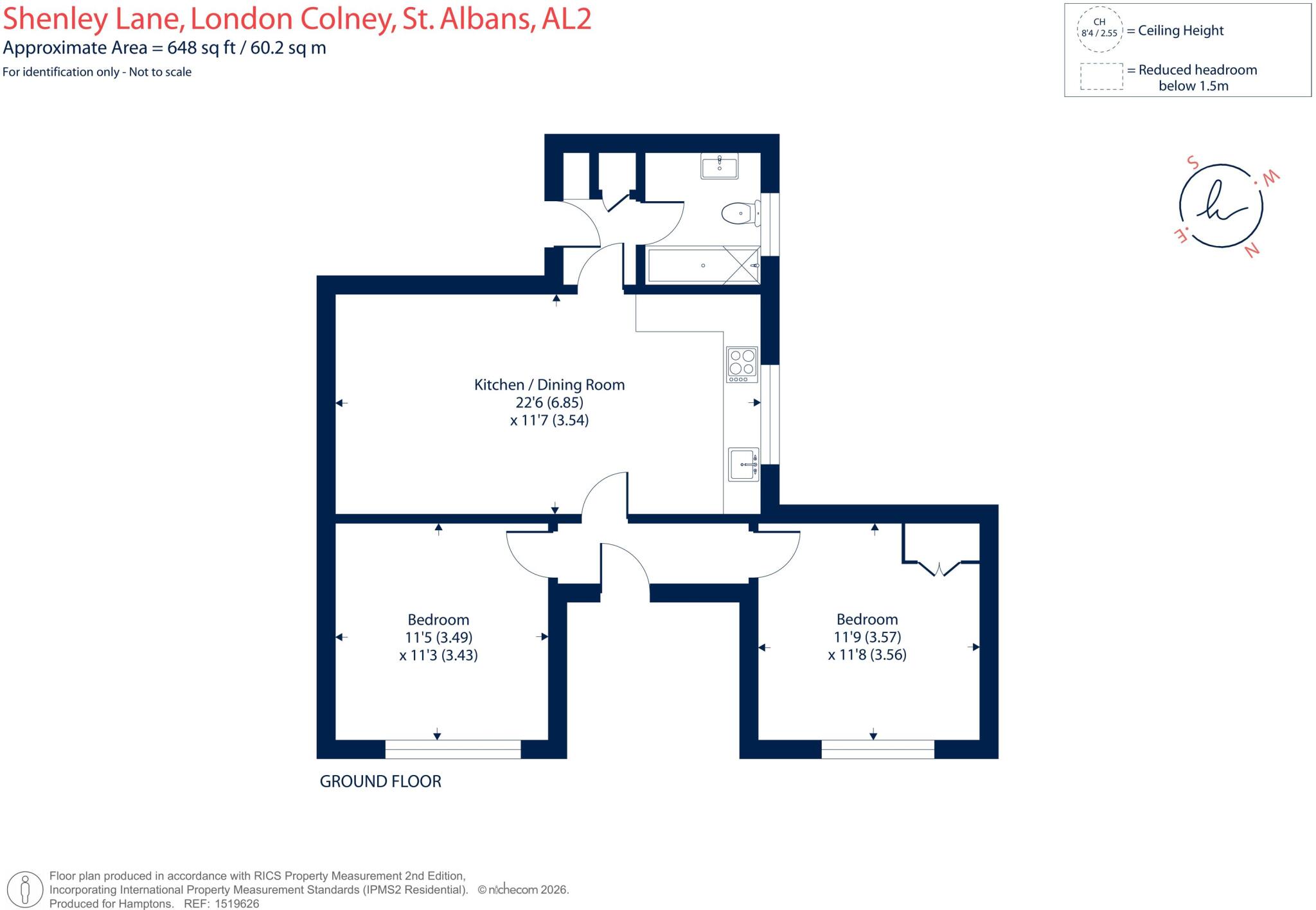 Shenley Lane St Albans AL2 floorplan