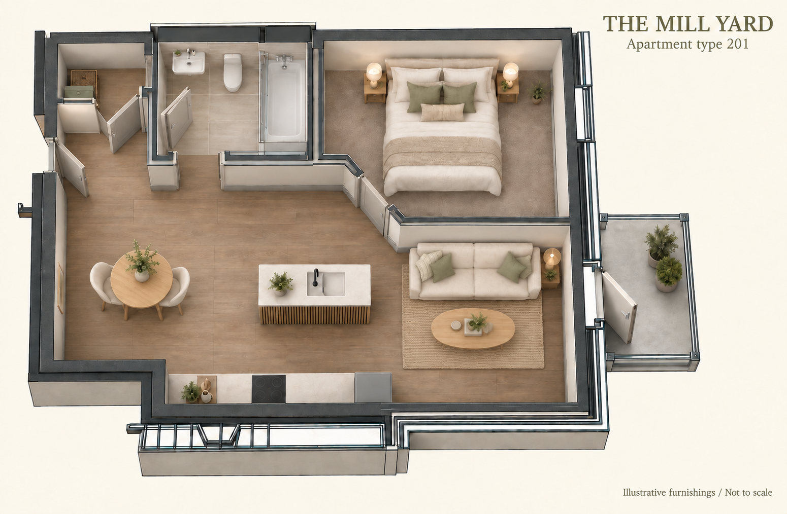 201 Engine House, The Mill Yard, Fletton Quays, PE2 floorplan