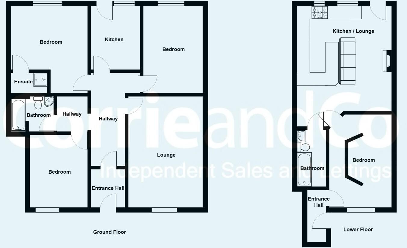 The Flat & The Basement Flat, Penny Bridge, Ulverston floorplan