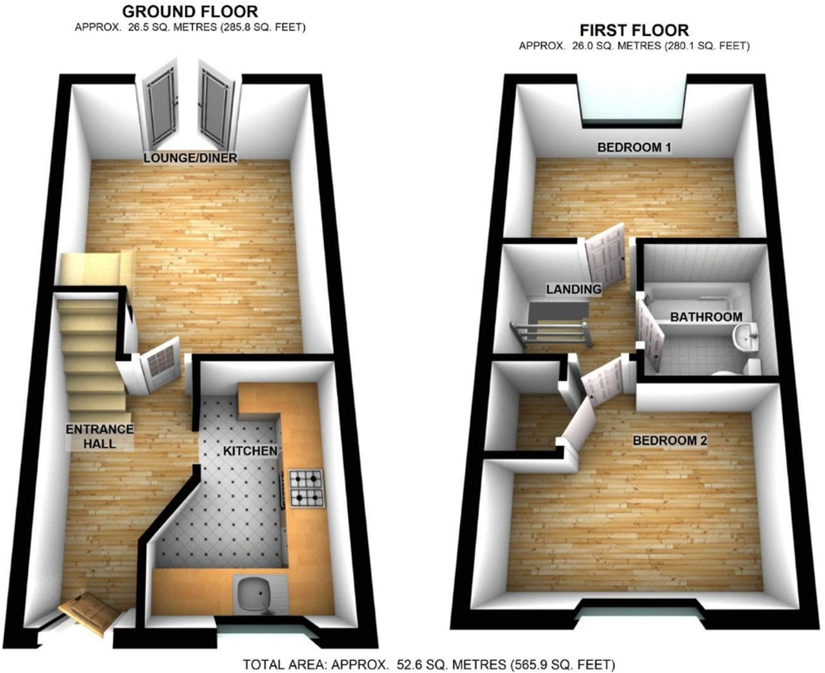 Sandringham Close, Wellingborough, NN8 floorplan