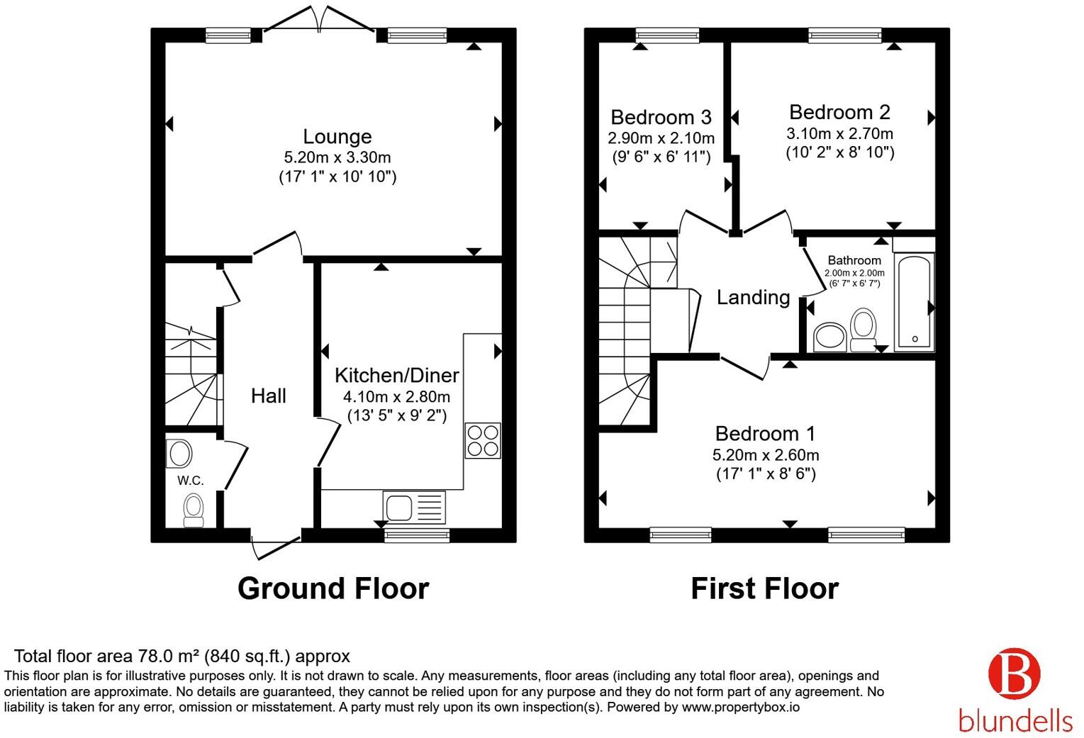 Comley Drive, Chesterfield, Derbyshire, S41 floorplan