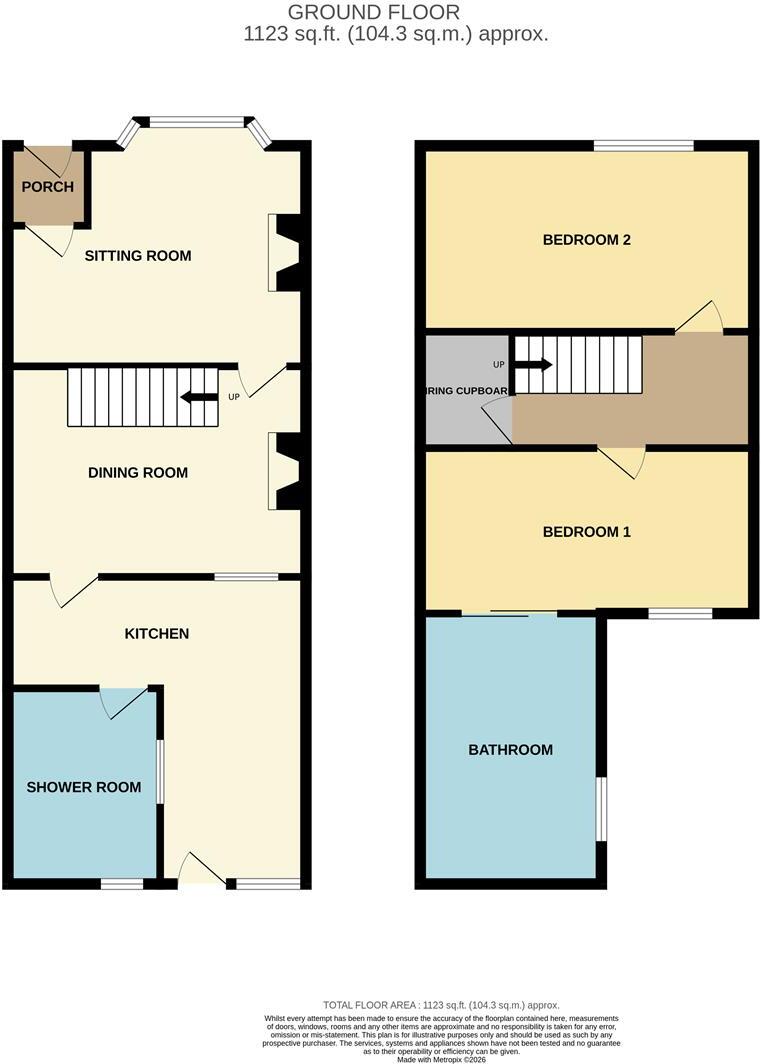 11, North Road, Bideford floorplan