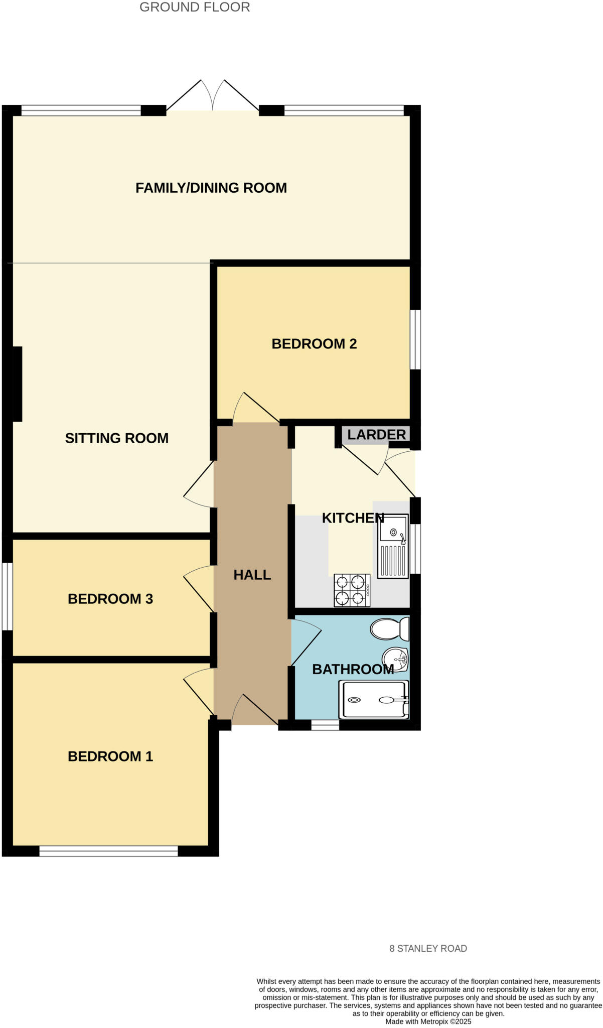 Stanley Road, Holbury, Southampton floorplan