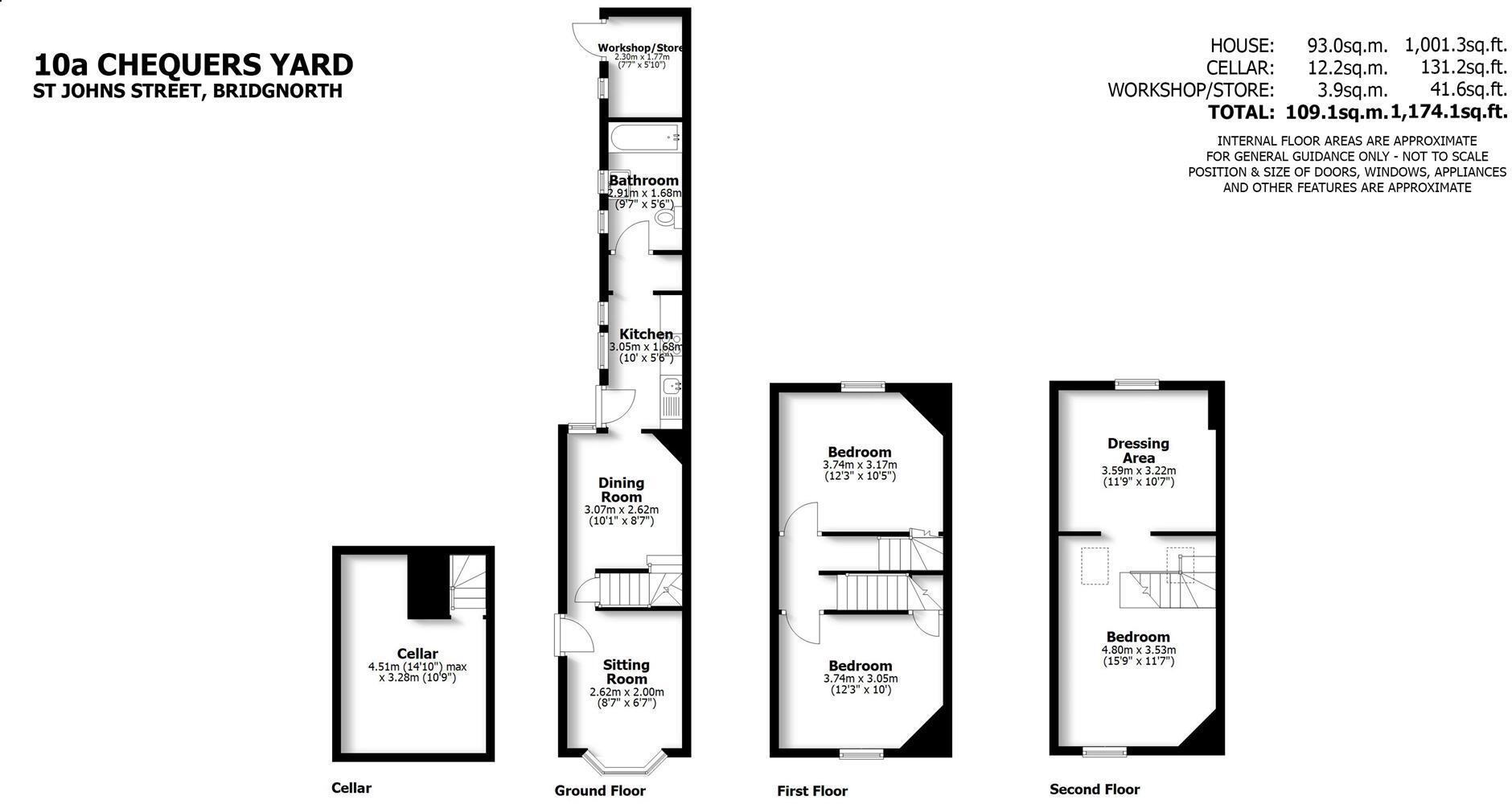 10a Chequers Yard St. Johns Street, Bridgnorth floorplan