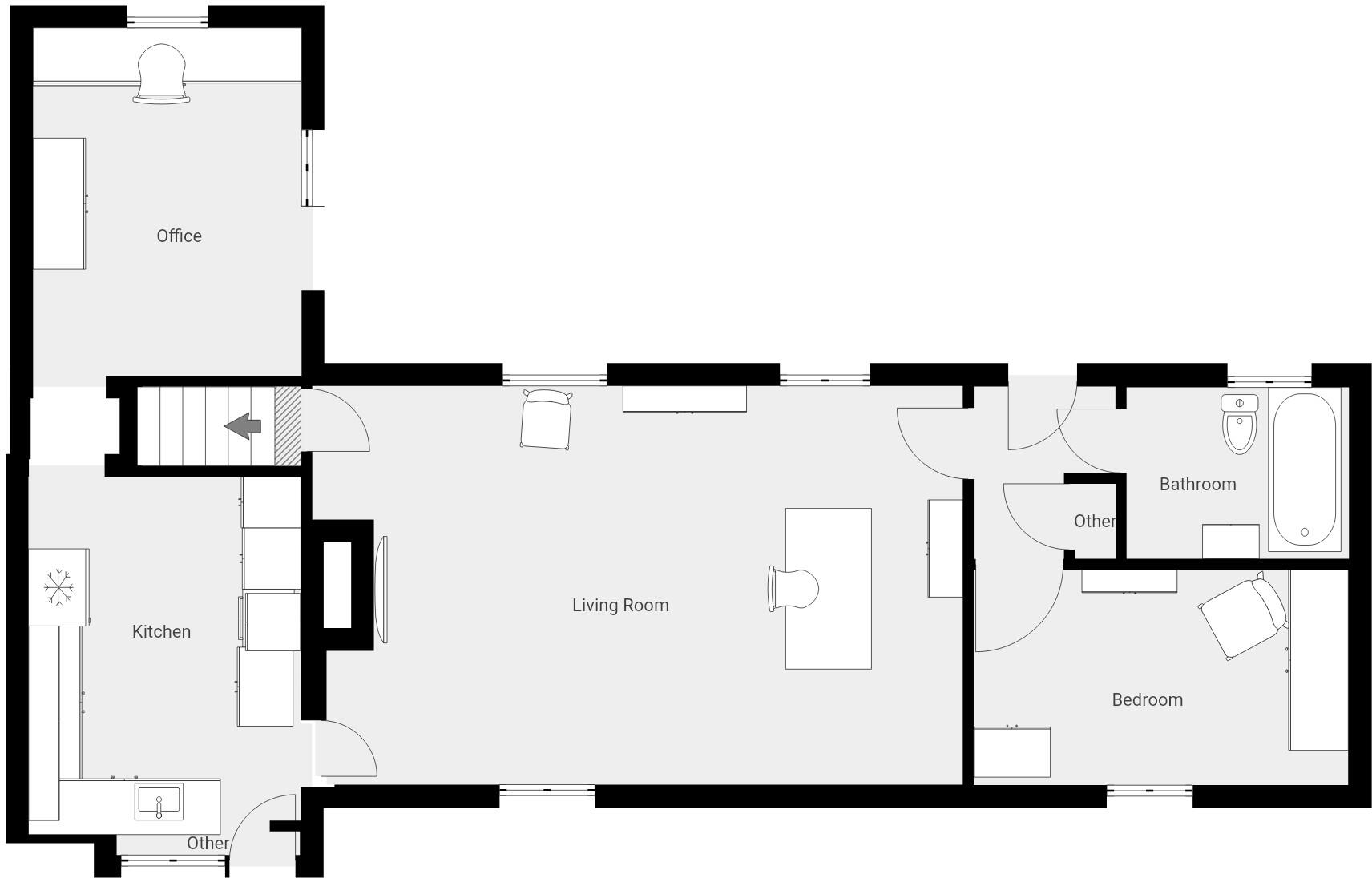 Stunning Barn Conversion with Land & Stables in Nancledra floorplan