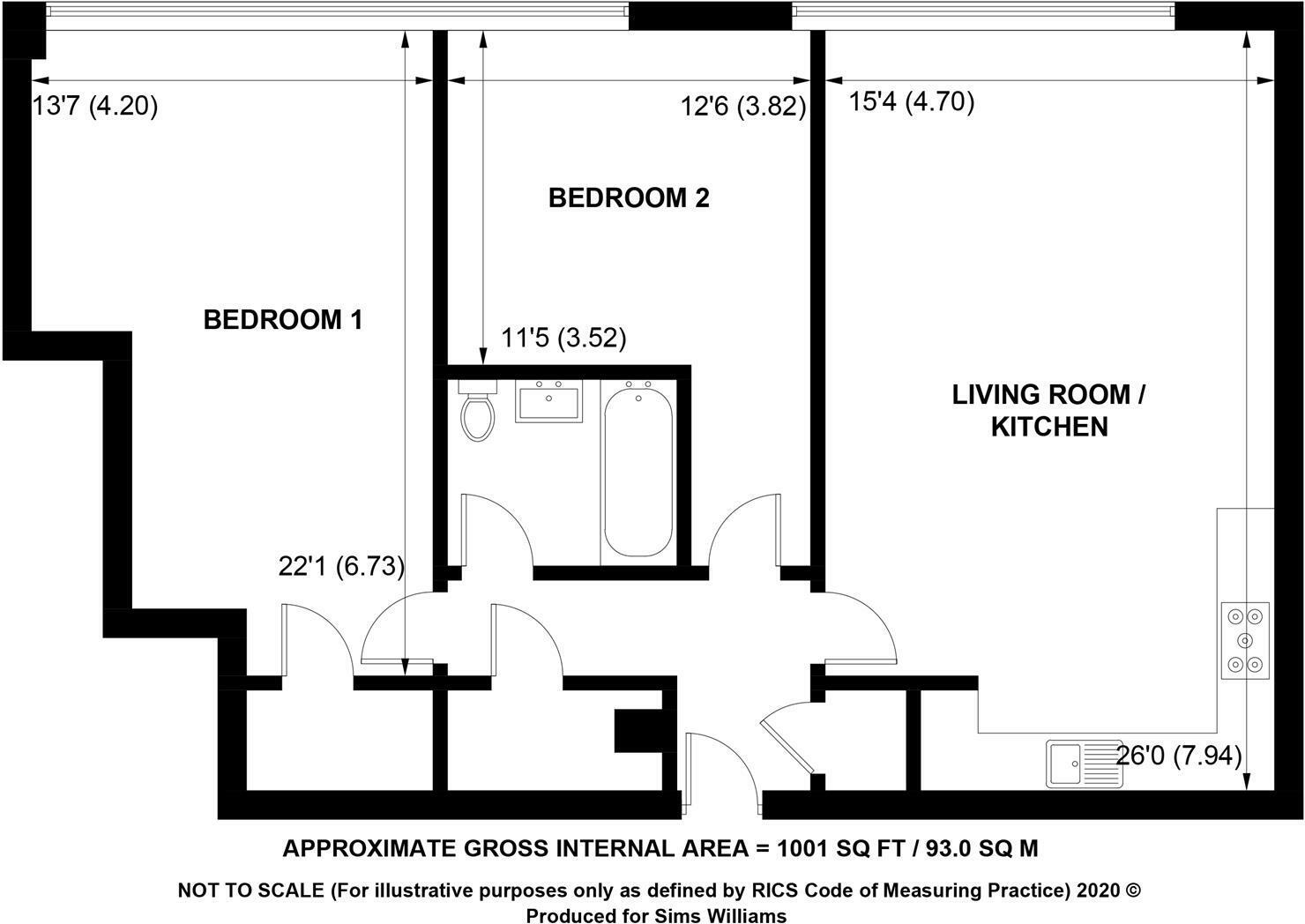 Southgate, Chichester floorplan