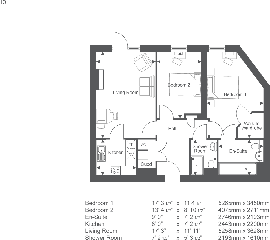 Keeper Close, Taunton, Somerset, TA1 1AX floorplan