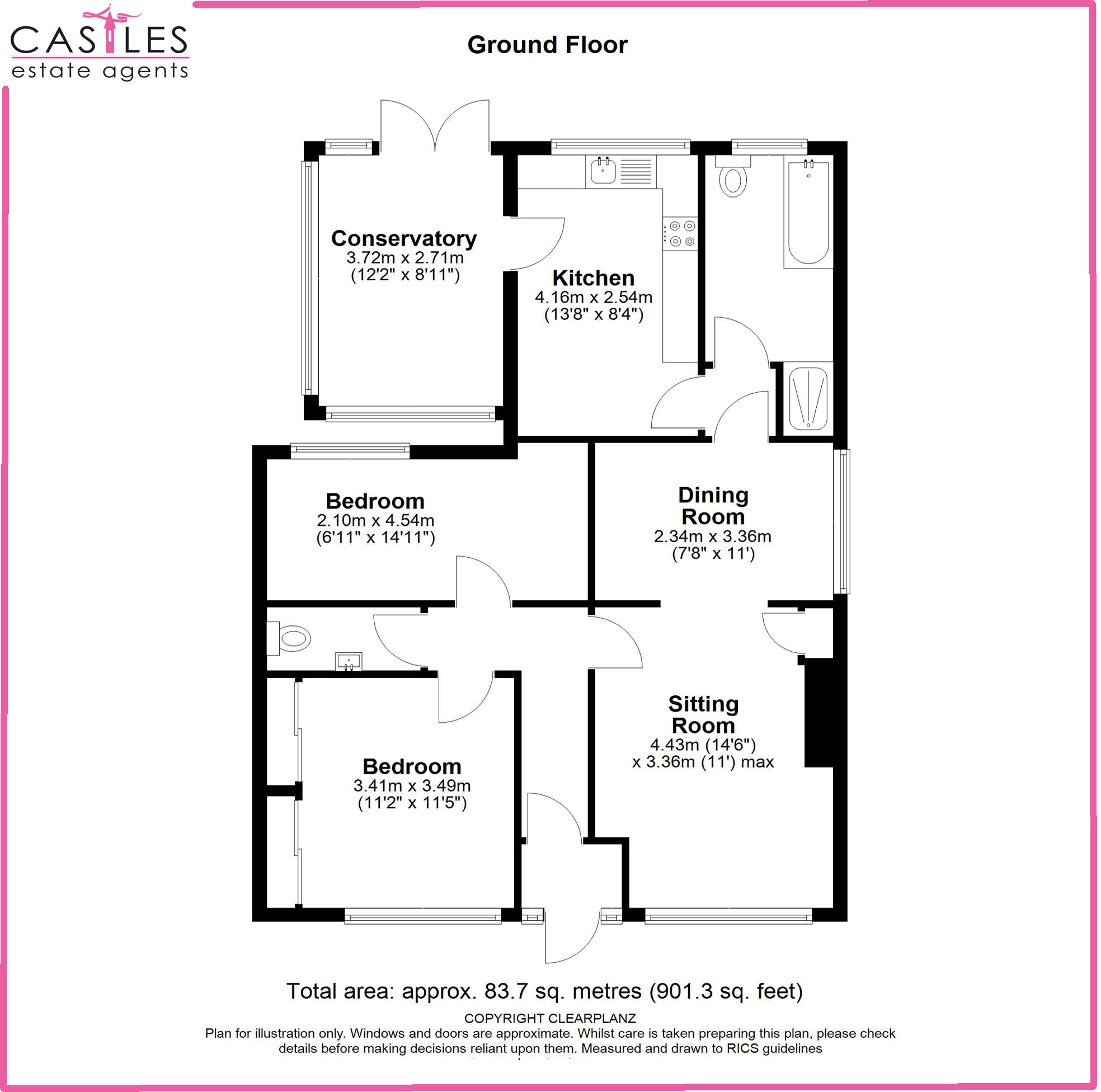 Chestnut Avenue, Tidworth, Wiltshire floorplan