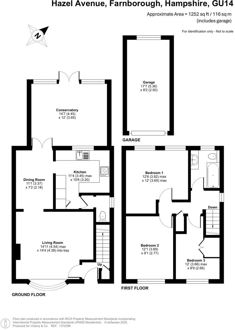 Hazel Avenue, Farnborough, Hampshire, GU14 floorplan