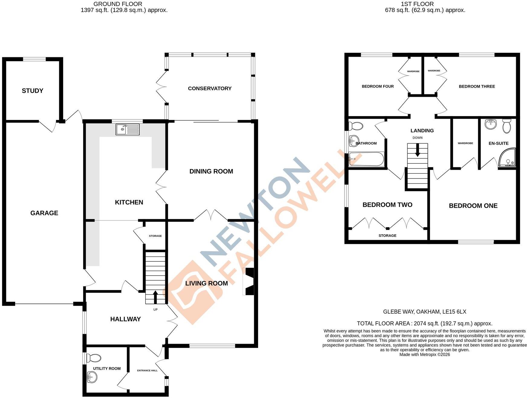 Glebe Way, Oakham, LE15 floorplan