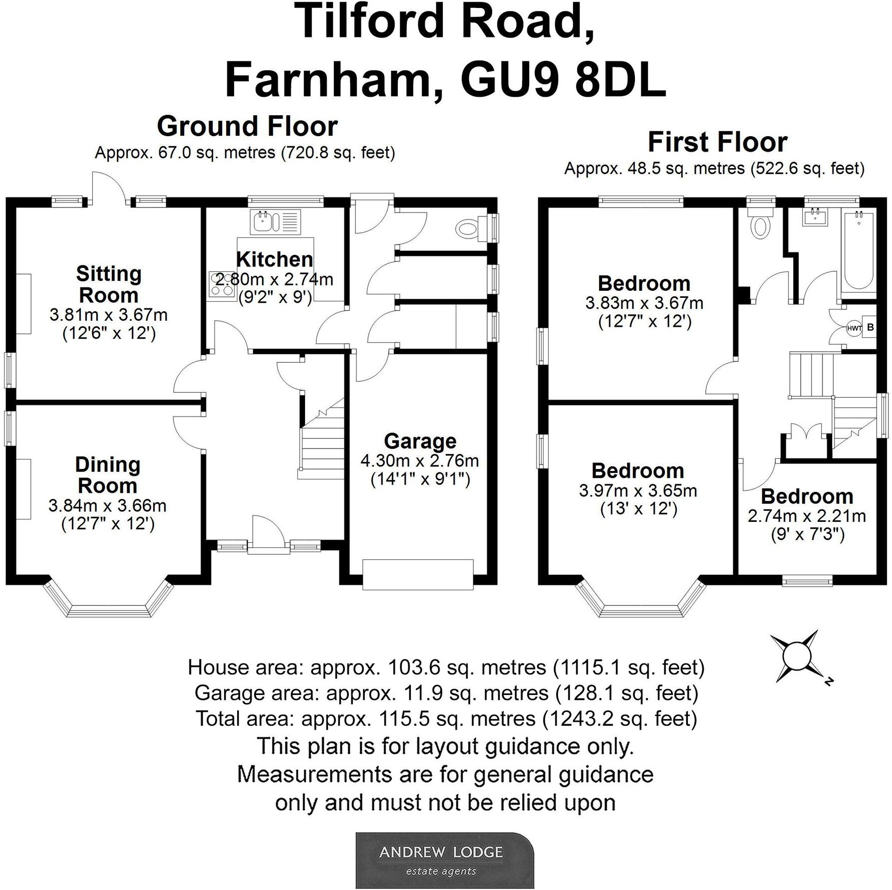 Tilford Road, Farnham, GU9 floorplan