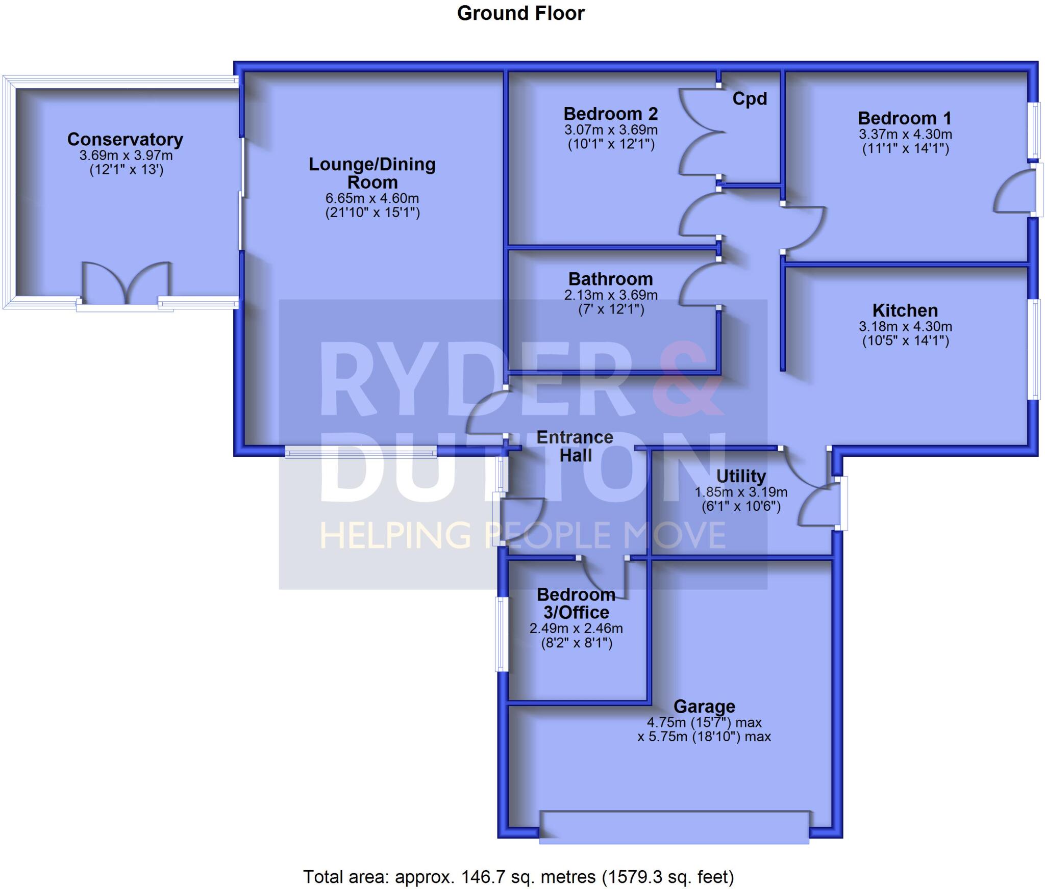 Tall Trees Close, Royton, Oldham, Greater Manchester, OL2 floorplan