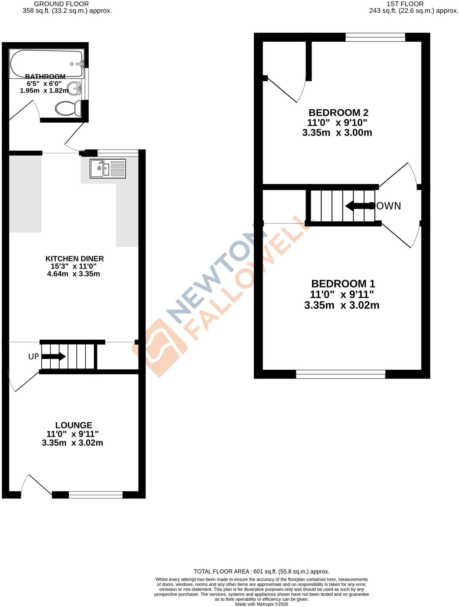 Gladstone Street, Peterborough, PE1 floorplan
