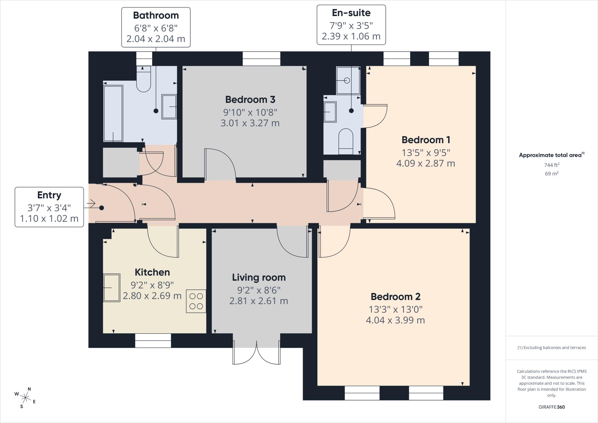 Stokesay Walk, Nottingham, NG2 6TZ floorplan