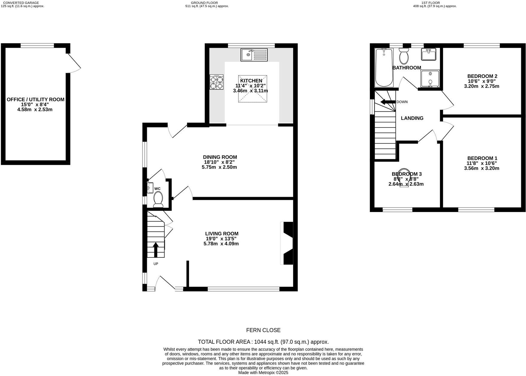 Fern Close, Warlingham, CR6 floorplan