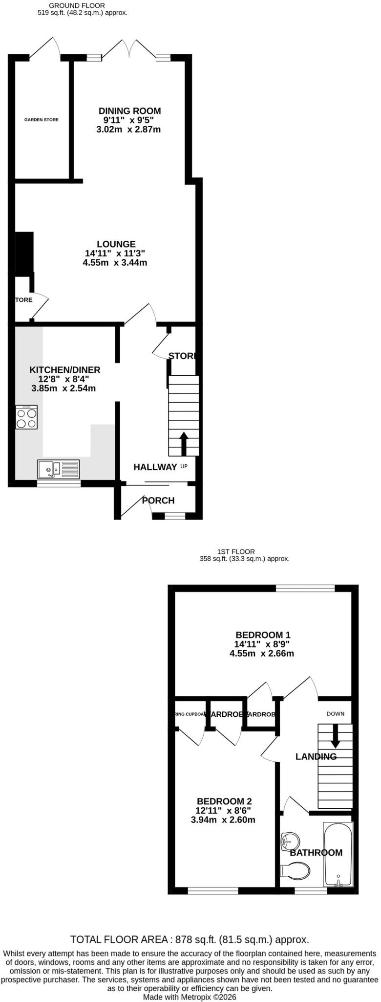 Gentian Close, Chatham, ME5 floorplan