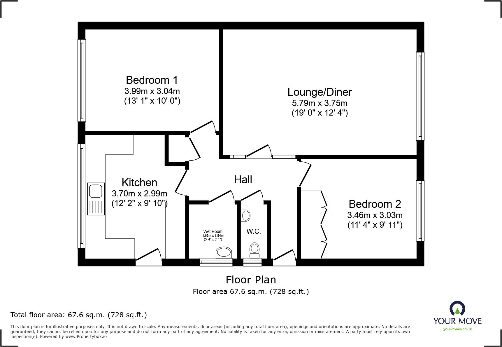 Towerscroft Avenue, St. Leonards-on-Sea, East Sussex, TN37 floorplan