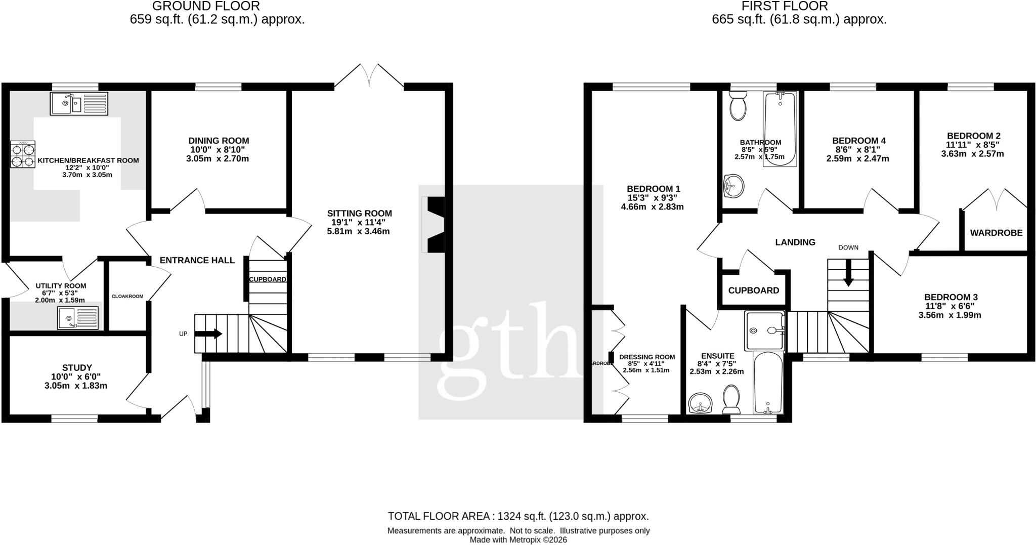 13, Cornlands, Sampford Peverell, Tiverton, Devon, EX16 floorplan