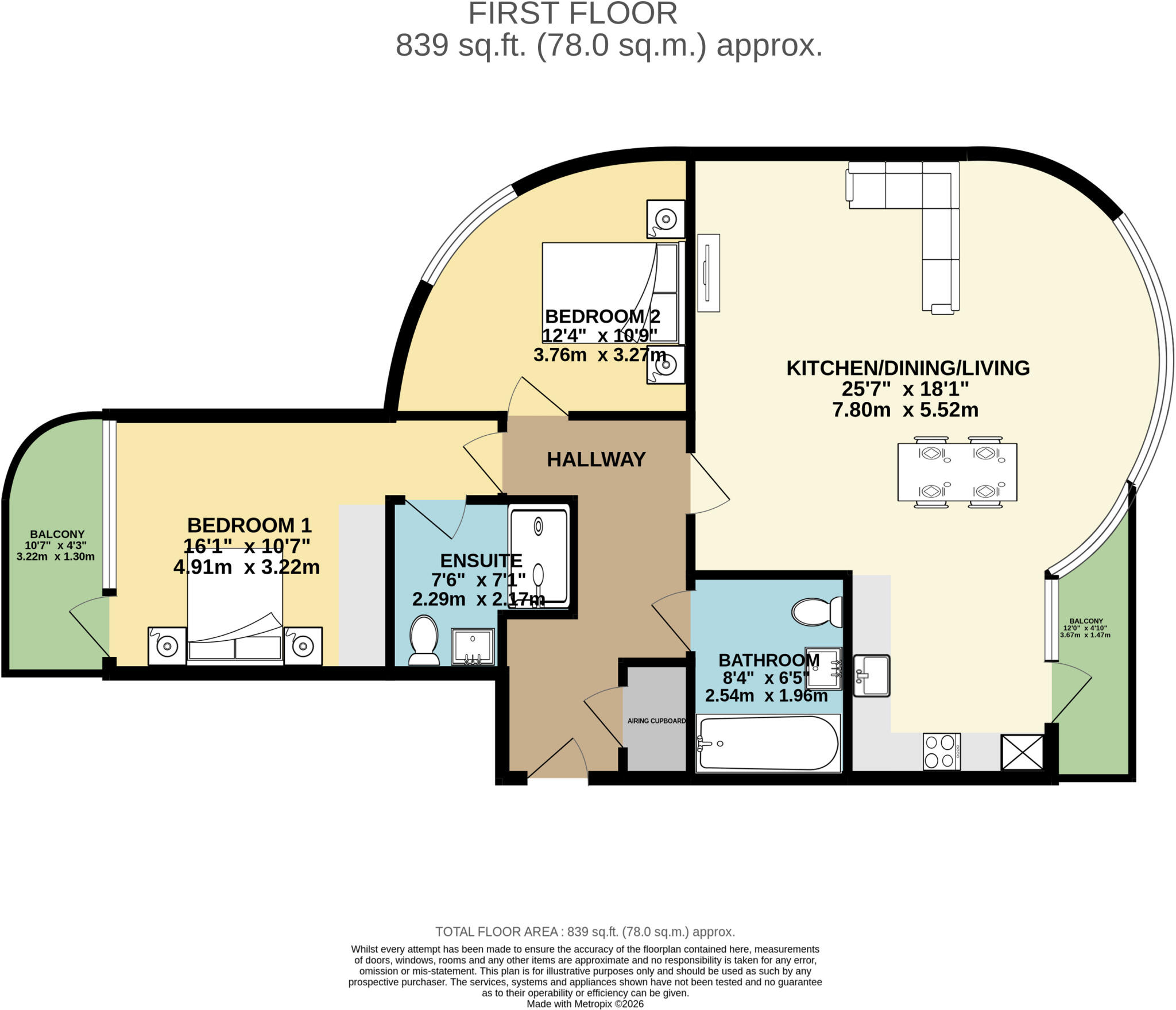 Studland Road, Bournemouth, Dorset, BH4 floorplan