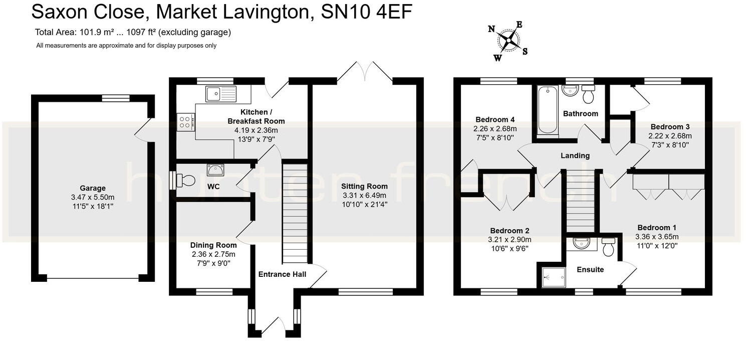 Saxon Close, Market Lavington, Wiltshire, SN10 4EF floorplan