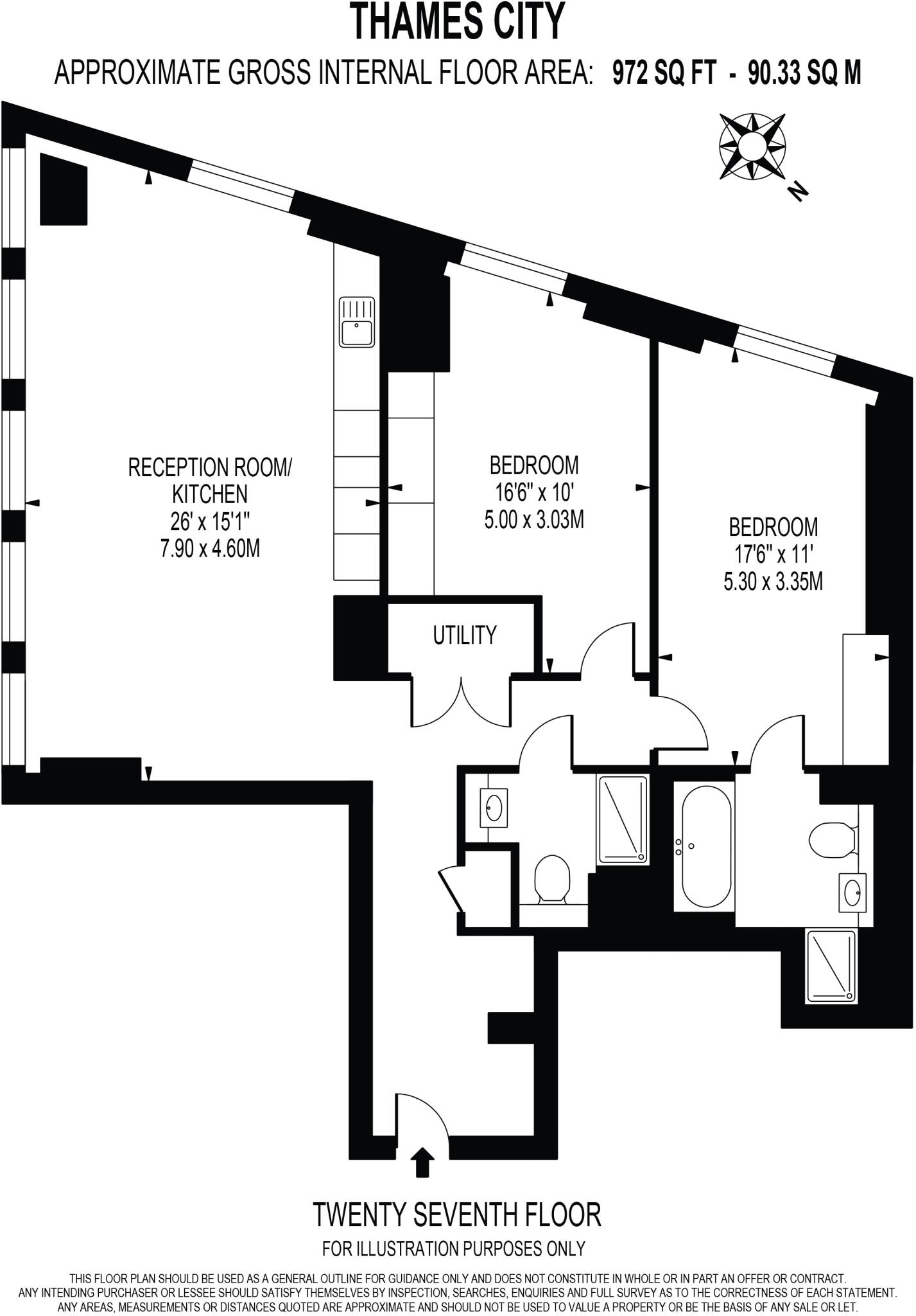 Thames City, Carnation Way, London, SW8 floorplan