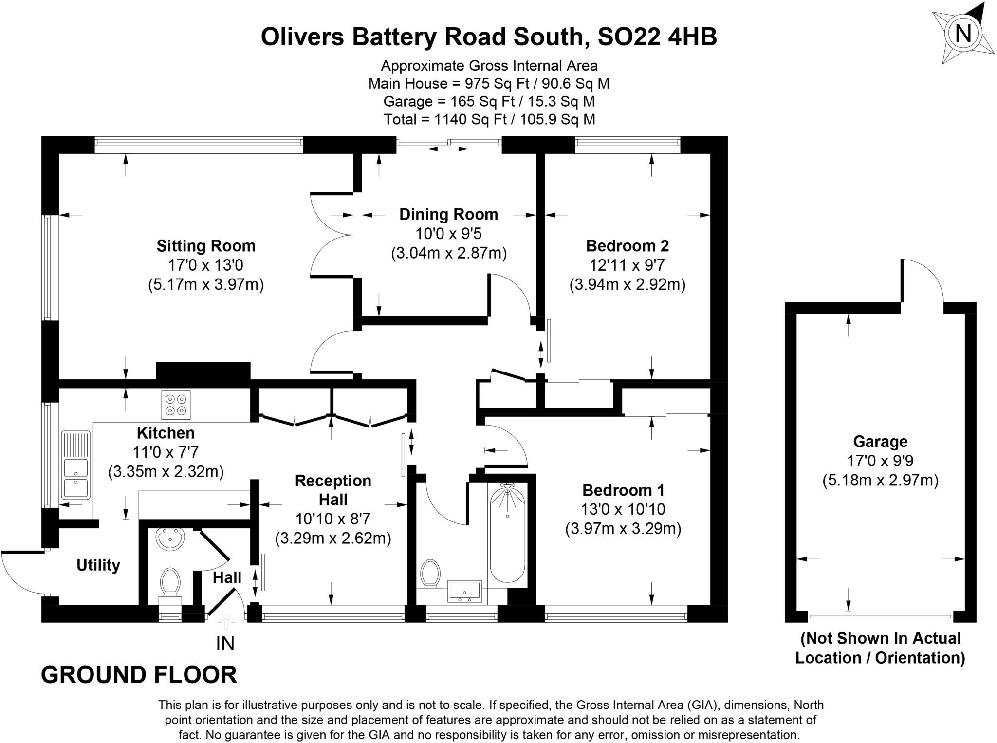 Olivers Battery Road South, Winchester, Hampshire, SO22 floorplan
