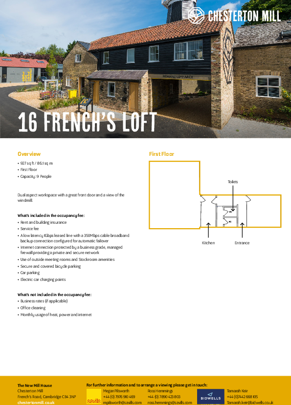 Frenchs Loft Availability.pdf