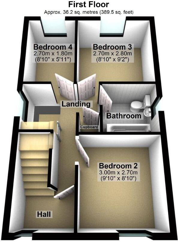 Bradley Close, Standish floorplan