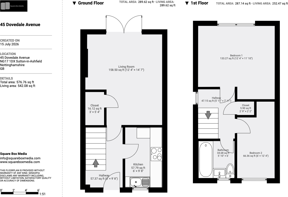 45 Dovedale Avenue, Sutton-in-Ashfield floorplan