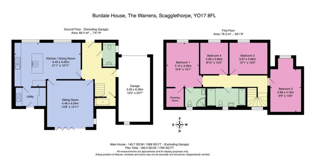 Burdale House, The Warrens, Scagglethorpe floorplan