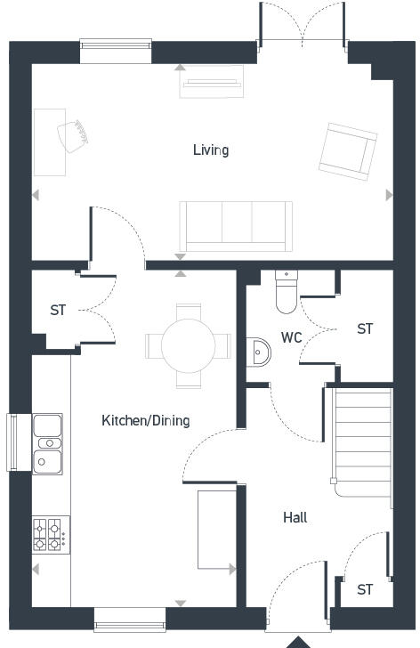 Higher Newham Lane, Newham, Truro, Cornwa, TR1 floorplan