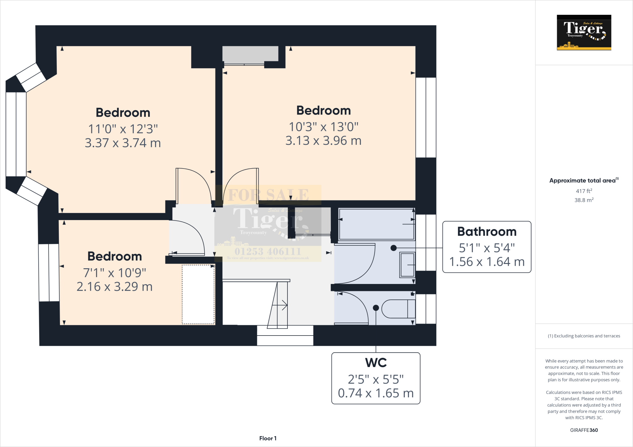 Woodridge Avenue, Thornton-Cleveleys floorplan