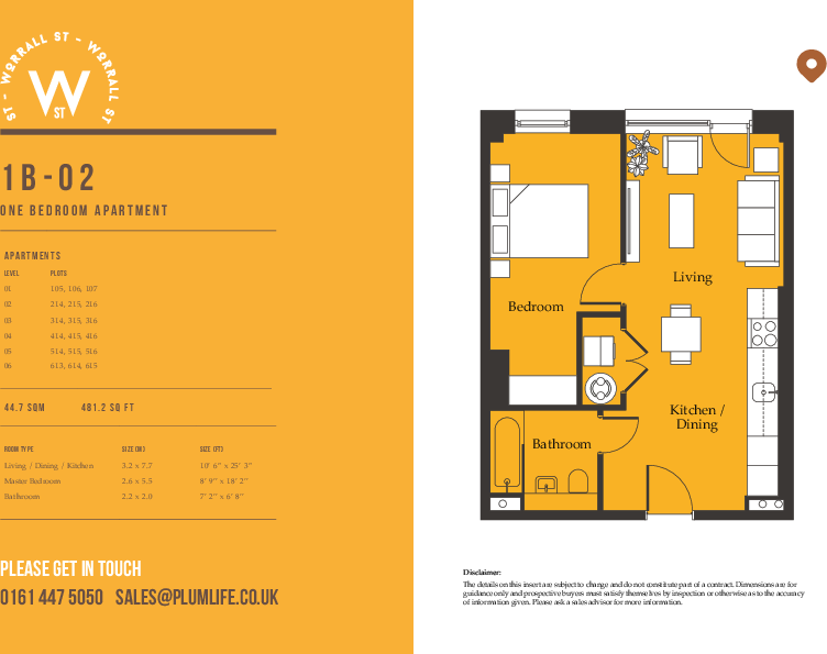 Worrall Street,
Salford,
M5 4UB floorplan