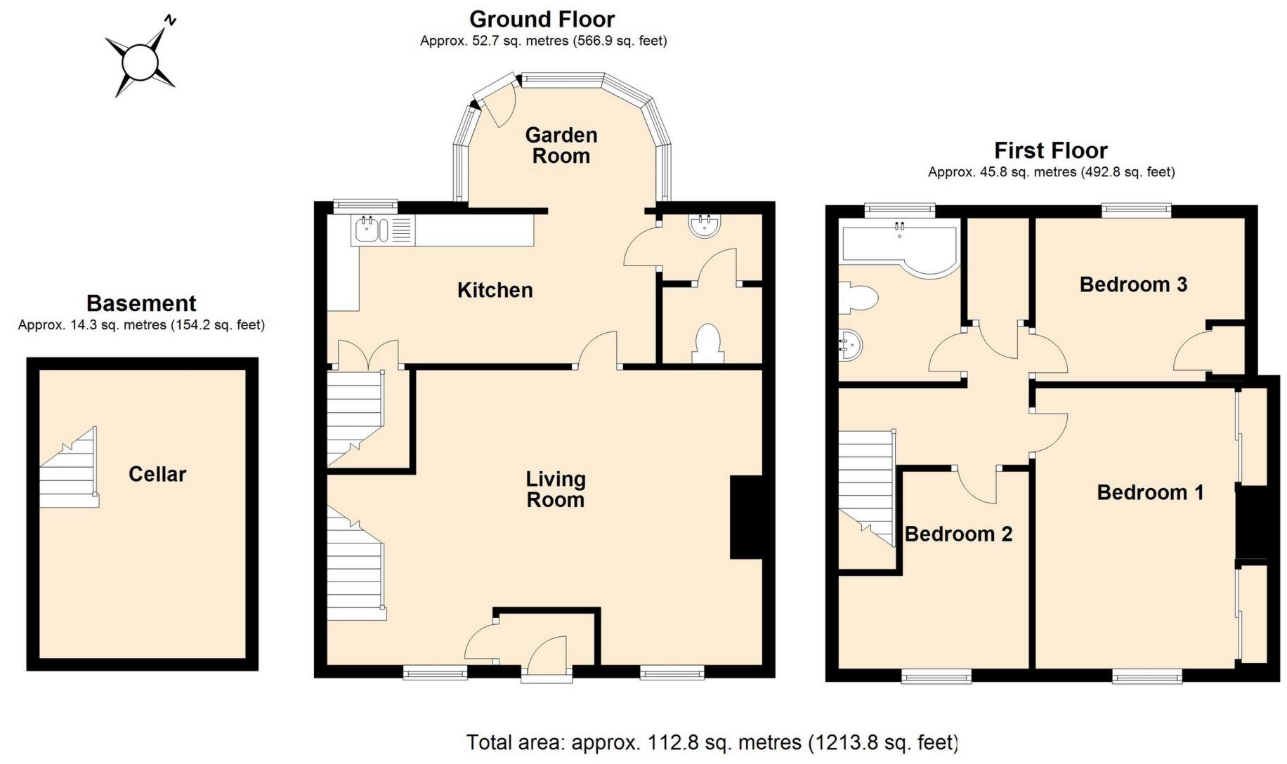 Almshouse Street, Monmouth, NP25 floorplan