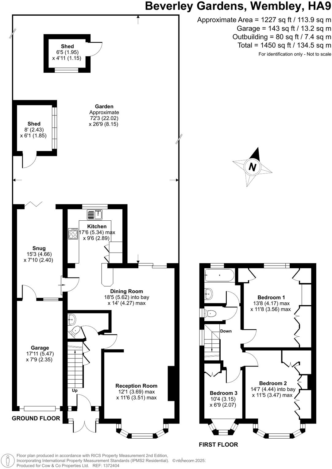 Beverley Gardens, Wembley, HA9 floorplan