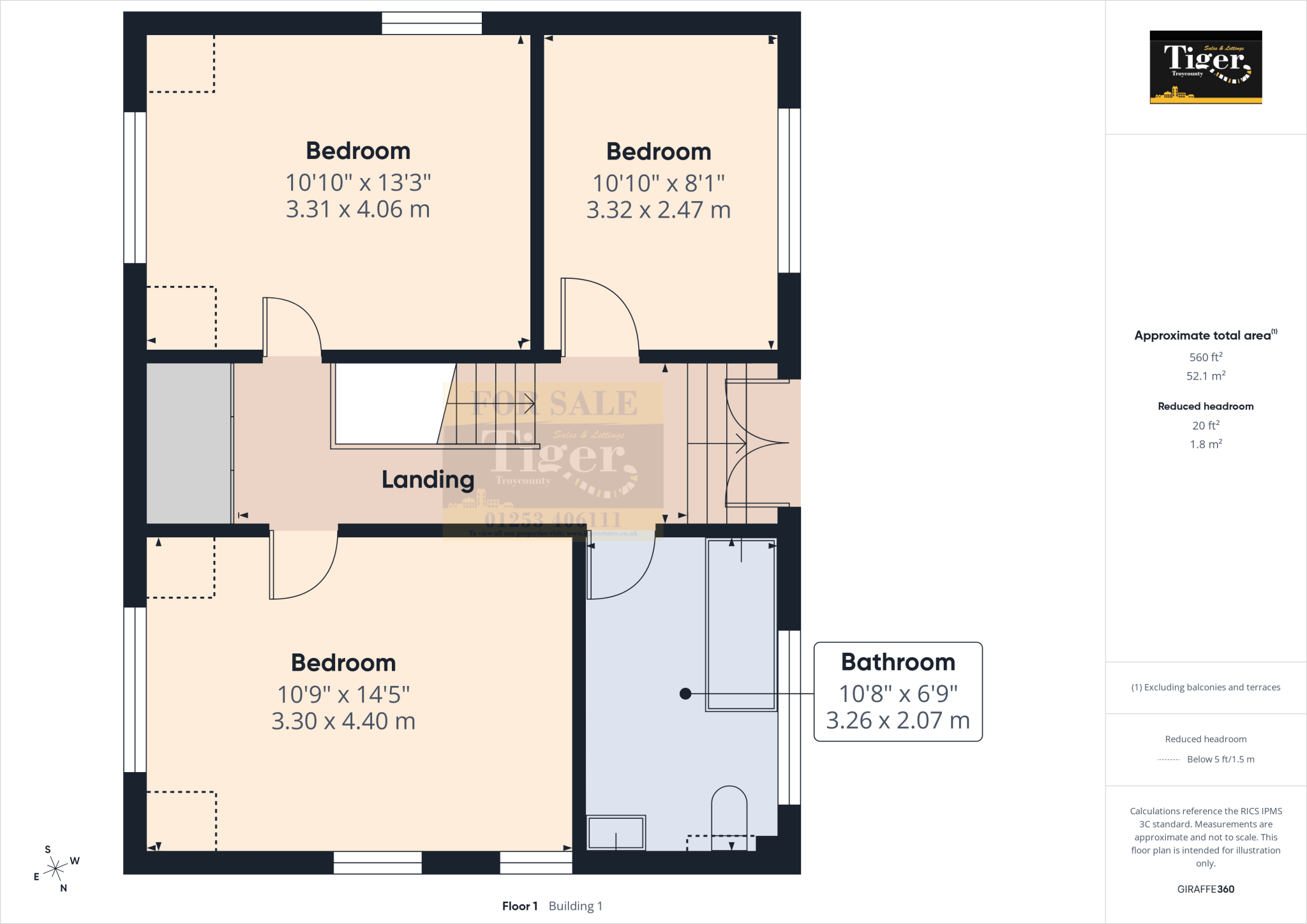 James Avenue, Blackpool floorplan