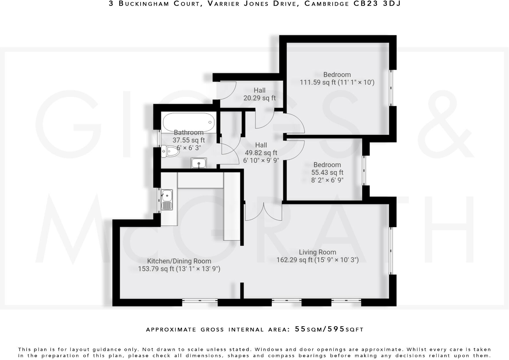 Buckingham Court, Varrier Jones Drive, Papworth Everard, Cambridge, Cambridgeshire, CB23 3DJ floorplan