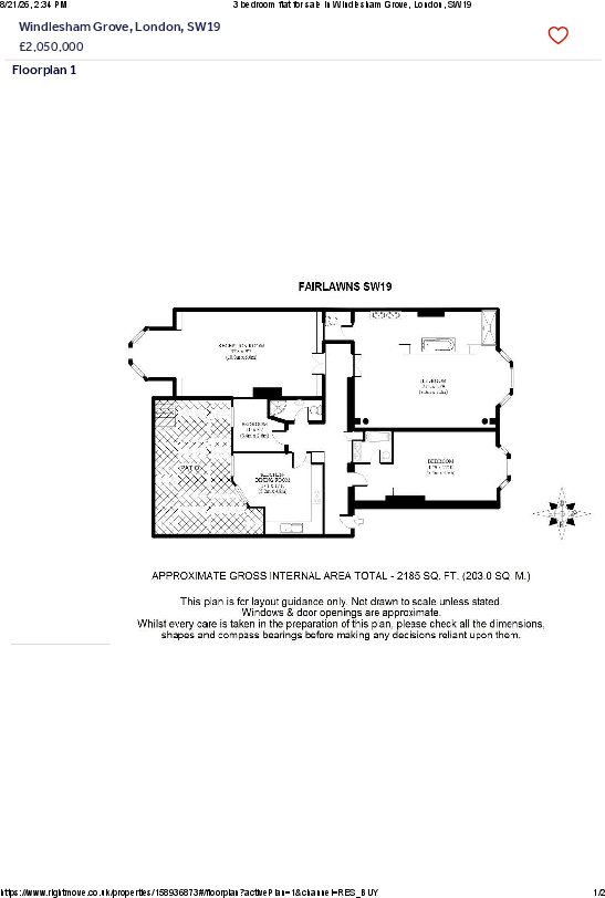 Chilworth Court, Windlesham Grove, Wandsworth, London floorplan
