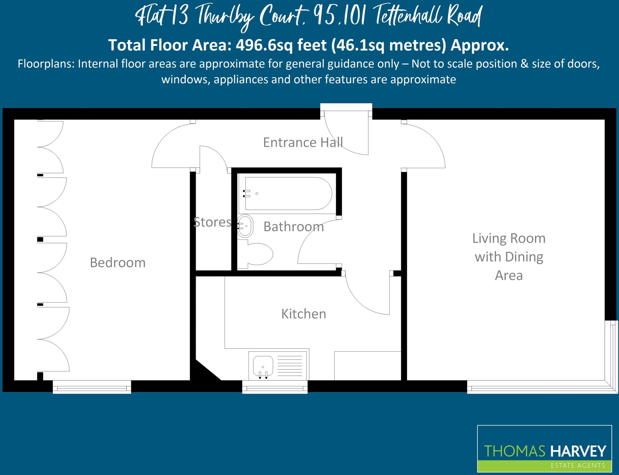 13, Thurlby Court, Tettenhall Road, Wolverhampton floorplan