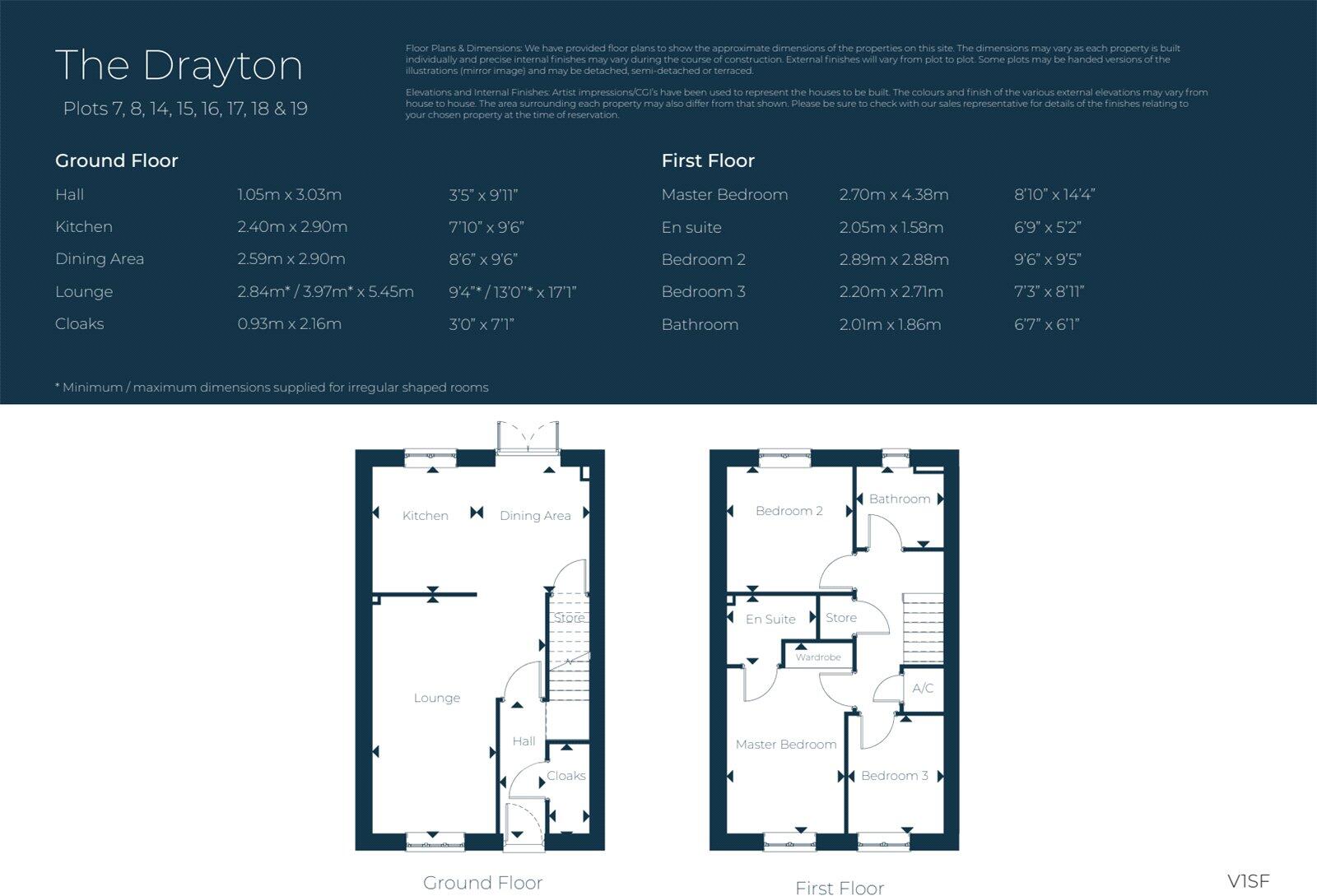 Plot 8, The Drayton, Saxon Fields, Middlezoy, Bridgwater, Somerset, TA7 floorplan