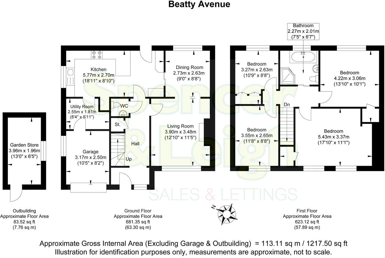Beatty Avenue, Coldean Village, Brighton floorplan