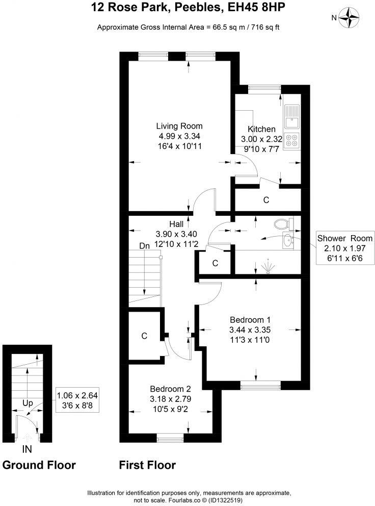 12 Rose Park, Peebles, EH45 8HP floorplan