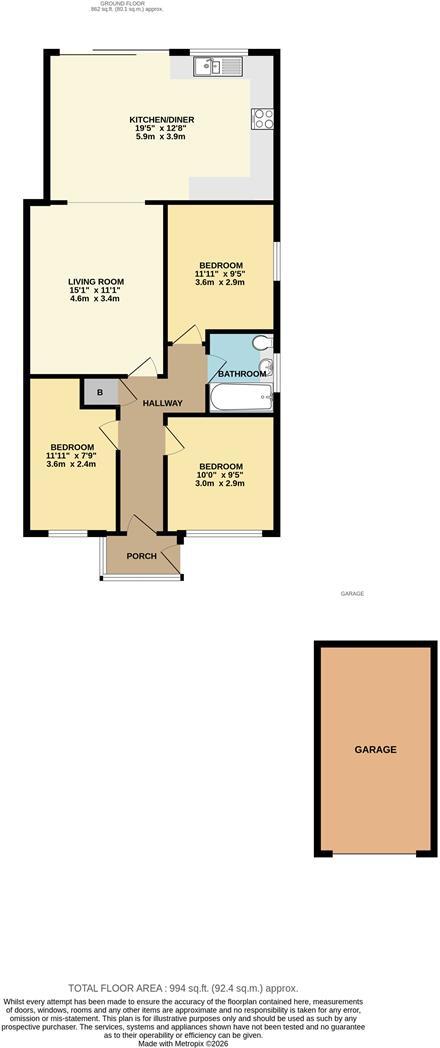 Trewidden Close, Truro floorplan