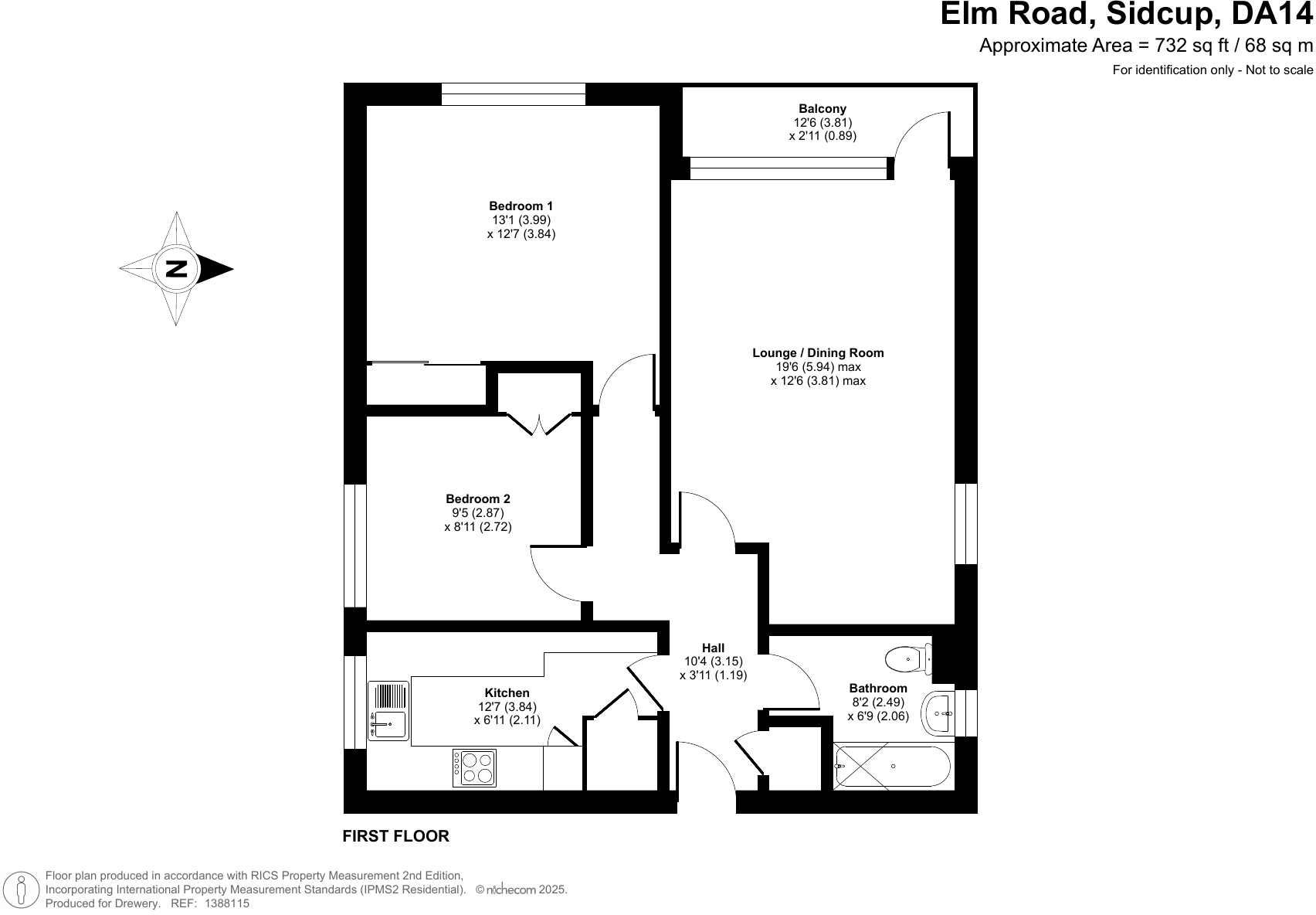 Elm Road, Sidcup floorplan